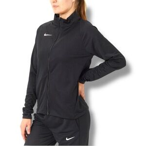Nike Women’s Black With Grey Details Full-Zip Lightweight Sports Jacket